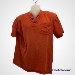 Duluth Trading Co Mens Dark Orange Shirt Size Large